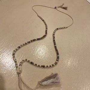 Chan Luu Beaded tassel necklace